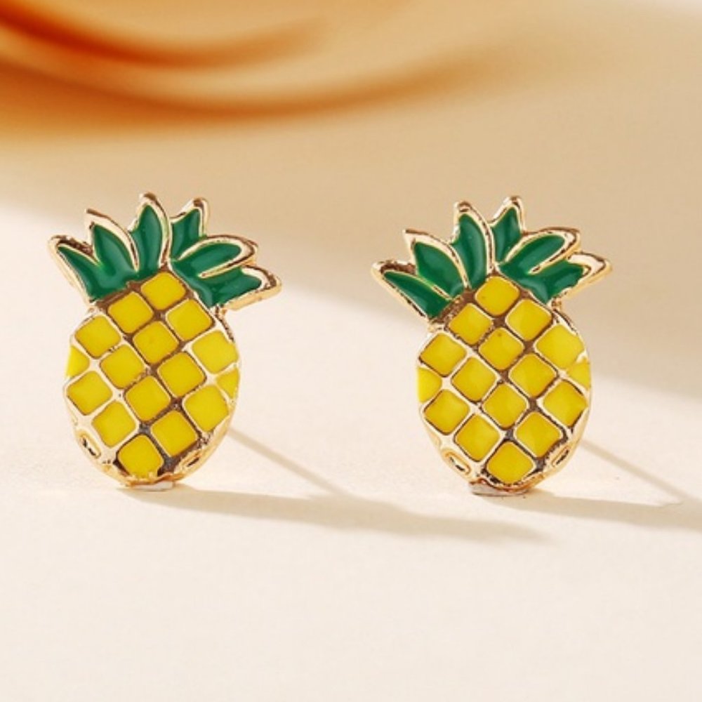 Pineapple Earrings Posts